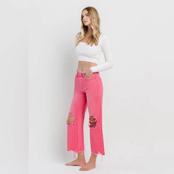 90’s Vintage Crop Flare Jeans - Picture 8 of 9